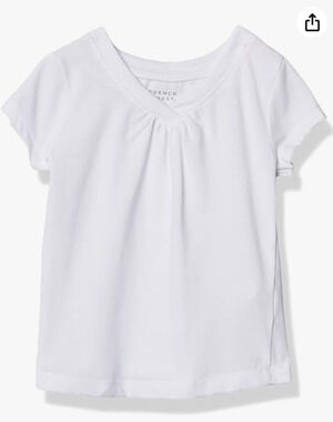 French Toast Girls' Short Sleeve V-Neck T-Shirt Tee